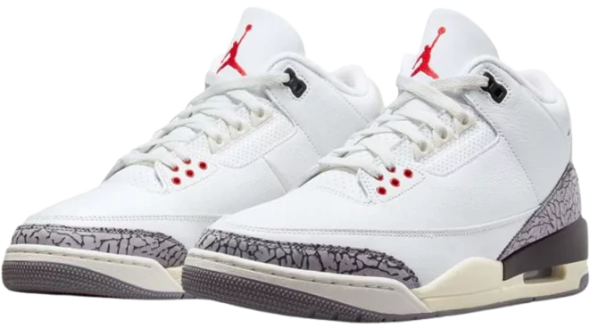 Side View of Jordan 3 Retro White Cement Reimagined